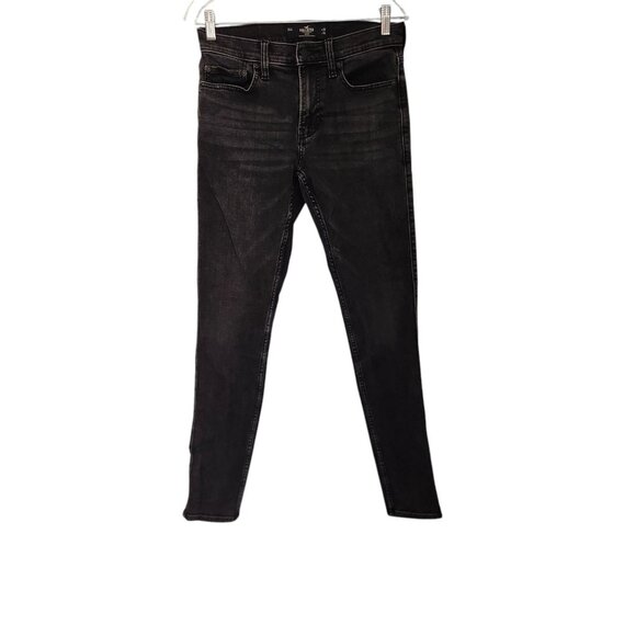 Hollister Other - Hollister Jeans Slim Straight Advanced‎ Stretch Black Mens Size 29x32 EUC